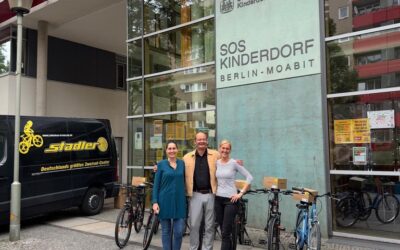 SOS Kinderdorf e.V. Berlin-Moabit geht mit ihren neuen Rädern auf Tour…